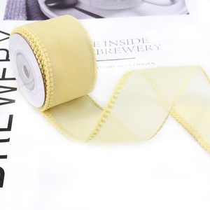 Nuevo Lazo de Organza con Borde Picot de 2.5cm <span class=keywords><strong>para</strong></span> Volantes de Tutú de Ballet, 10 Yardas/Rollo - Product Image 3