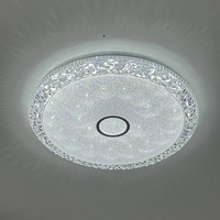 Plafonnier de décoration de bordure en cristal plafonniers Led modernes montés en surface pour chambre à coucher éclairage à la maison