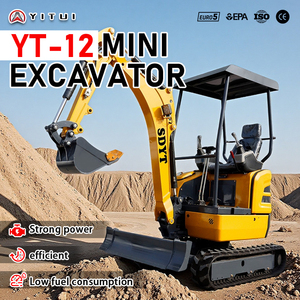 Livraison gratuite, mini-excavatrice à moteur personnalisé, excavatrice sur chenilles de 2,5 tonnes pour usage agricole et de jardin, garantie d'un an. - Product Image 1