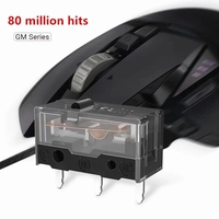Nouveau contacteur d'or GM8.0 10 pièces/1Pc Micro commutateurs 80 millions de vie en plastique souris d'ordinateur bouton gauche/droite Max 5V
