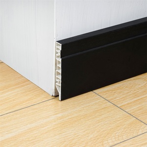 Premium Quality <strong>Black</strong> Color Waterproof 100mm <strong>PVC</strong> Flooring Decorative Skirting <strong>Baseboard</strong> - Product Image 3