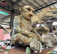 Modèle de figurine animatronique en pierre pour la décoration de parcs extérieurs