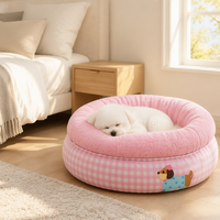 Lit pour animaux de compagnie en velours mousse longue et moelleuse, écologique et lavable, prix d'usine en gros, pour chiens et chats de petite/moyenne taille, toutes saisons