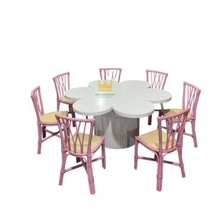 Chaise pour enfants en rotin faite à la main sur mesure pour fête d'anniversaire, décoration d'événement bohème, mobilier pour enfants en osier naturel - Product Image 2