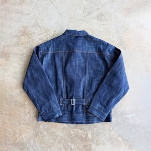 Clothing Factory Custom High Quality Two Piece Denim Jacket and Jeans <b>Pants</b> Set Blue Oversized Heavyweight Denim Jeans Suit Sets - Product Image 3