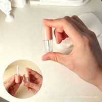 Petit flacon d'échantillon de brillant à lèvres en capsule ABS, tube vide portable, emballage cosmétique, conteneur pour usage DIY, vente en gros transfrontalière 5 ml