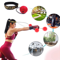 Ballon de boxe réflexe pour entraînement de vitesse et de réflexe, avec barre de spinning pour boxe
