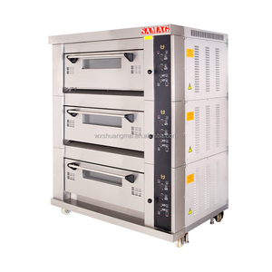 Four de Cuisson Professionnel à 3 Niveaux et 6 Plateaux, Haute Capacité, Qualité Alimentaire, pour Ingrédients de Pâtisserie, Production Élevée, Sécurité Alimentaire - Product Image 2