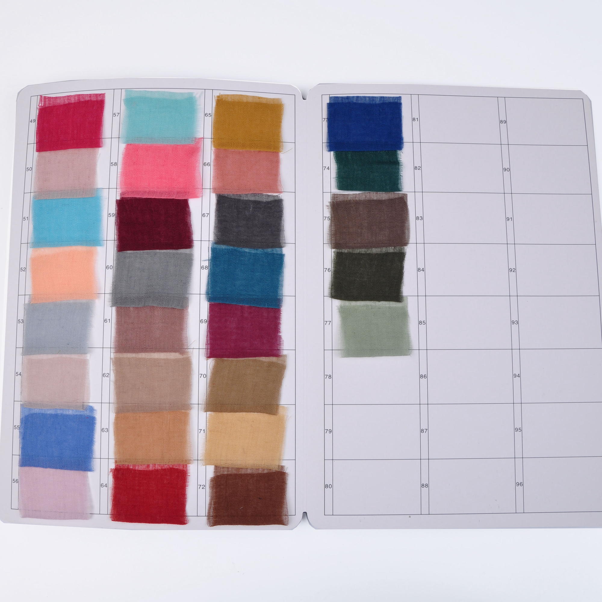 77 colors in stock