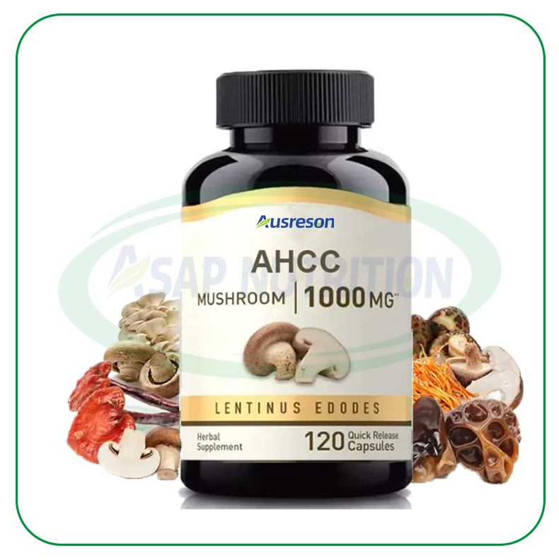 Ausreson AHCC капсула с иммунной поддержкой, травяная добавка, 500 мг, активная гексоза, корреляционная смесь, капсулы AHCC