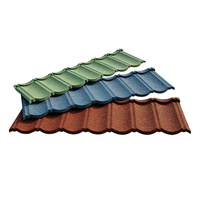 Plans de maison modernes Feuilles de toiture Tuile en métal revêtue de pierre style Bond imperméable