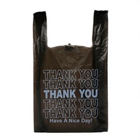 Sac de courses biodégradable en plastique personnalisé avec impression couleur pour fabricant de sacs de transport pour vêtements et t-shirts, destiné aux restaurants et usines d'emballage alimentaire