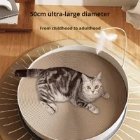Griffoir pour chat en carton, résistant à l'usure, anti-déchirure, résistant aux griffures, nid pour chat, poteaux à griffer, jouet pour chat, minimaliste, 3-en-1