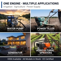 Moteur à essence 13HP 389cc pour générateur 188F OHV 4 temps à arbre horizontal refroidi par air monocylindre