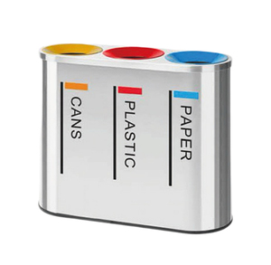 <span class=keywords><strong>Pattumiera</strong></span> esterna Multi-vano in acciaio inossidabile <span class=keywords><strong>pattumiera</strong></span> in <span class=keywords><strong>metallo</strong></span> pubblico riciclare la <span class=keywords><strong>pattumiera</strong></span> commerciale da 26 galloni - Product Image 2