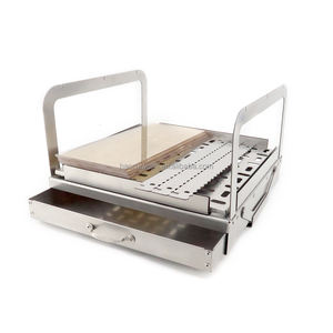 Le plus récent acier inoxydable pliable barbecue gril foyer poêle Portable <span class=keywords><strong>chauffe</strong></span>-aliments et cuisson réchaud pour le Camping - Product Image 4