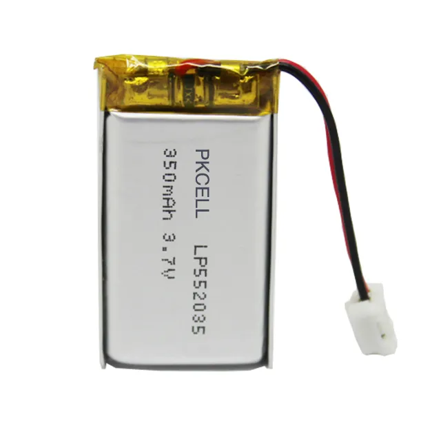 Kleine Grootte Van Lipo Batterij Lp552035 350Mah 3.7V Led Lamp