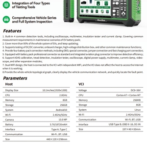 Detector de Vehículos de Nueva Energía EV P03, Instrumento Inteligente para Paquetes de Baterías, Analizador y Probador de Baterías de Automóviles - Product Image 5