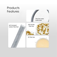 Pommeau de douche filtré Offre Spéciale ABS douchette réduisant le pommeau de douche à haute pression de chlore pour les soins de la peau de salle de bain