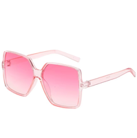 Lunettes de soleil tendance pour hommes et femmes, surdimensionnées, carrées, pour le surf, la plage, les activités de plein air, avec protection UV400, monture en PC et verres dégradés