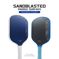 Honolulu J2CR Pickleball-Schläger Heißgepresst 5. Generation EPP-Kern CFC Carbonfaser 16mm Dick 220g Sandgestrahlte Oberfläche