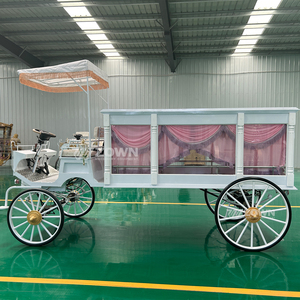 Carroza Fúnebre Eléctrica Personalizada con Caballos y Columnas Romanas para Desfiles Fúnebres, Venta Directa de Fábrica - Product Image 2