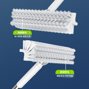 Cepillo de limpieza para huecos en forma de V con mango largo y cerdas suaves para baño, inodoro y suelo, tipo escobilla de goma, para Dropshipping Shopify - Product Image 3
