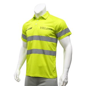 Polo pour homme 100% polyester, design personnalisé, bande réfléchissante, vente en gros, polo de golf, t-shirt - Product Image 2