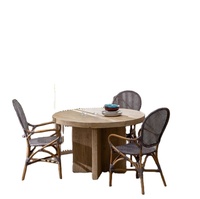 Rustikaler runder Esstisch aus chinesischem recyceltem Holz Wohnzimmer möbel Antiker Altmöbel-Tisch