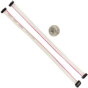 Cable Plano IDC FFC/FPC Jujinglobal de 8 Pines 2x4 con Paso de 2.0mm, Gris, 7.8 Pulgadas con Conector, Paquete de 4 - Product Image 4