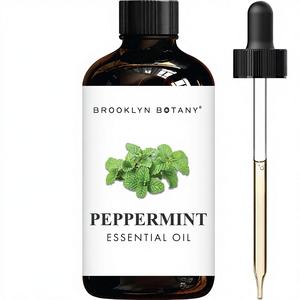Olio Essenziale di Menta Piperita Brooklyn Botany - Grande Flacone da 4 Fl Oz 100% Puro Naturale di Grado Premium con Contagocce per Aromaterapia e Diffusore - Product Image 1