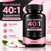 Myo et D-Chiro Inositol avec Folate et Vitamine D3 – Capsules végétaliennes pour le bien-être et l'équilibre quotidiens des femmes