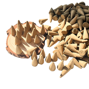 Coni di Incenso Artigianali Naturali di Salvia Bianca e <span class=keywords><strong>Palo</strong></span> <span class=keywords><strong>Santo</strong></span>, Aromaterapia per Casa, Meditazione e Relax - Product Image 1