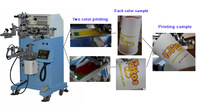 Máquina de Serigrafía Semiautomática para Botellas Redondas, Tubos de Lápiz Labial, Frascos y Envases Cosméticos