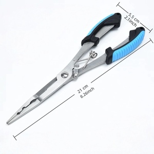 Pince coupante droite pour leurres, modèle Luya, ciseaux de pêche multifonction allongés à boucle ouverte, coupe-ligne robuste pour <span class=keywords><strong>poisson</strong></span>-<span class=keywords><strong>cheval</strong></span> - Product Image 3
