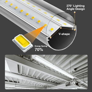 หลอดไฟ LED T8 ขนาด 4 ฟุต 24 วัตต์ AIER ETL DLC รองรับ OEM ODM สำหรับไฟส่องสว่างภายในอาคาร 120-130LM/W  วัสดุอะลูมิเนียมและพลาสติก  3000-6500K รับประกัน 3 ปี - Product Image 5