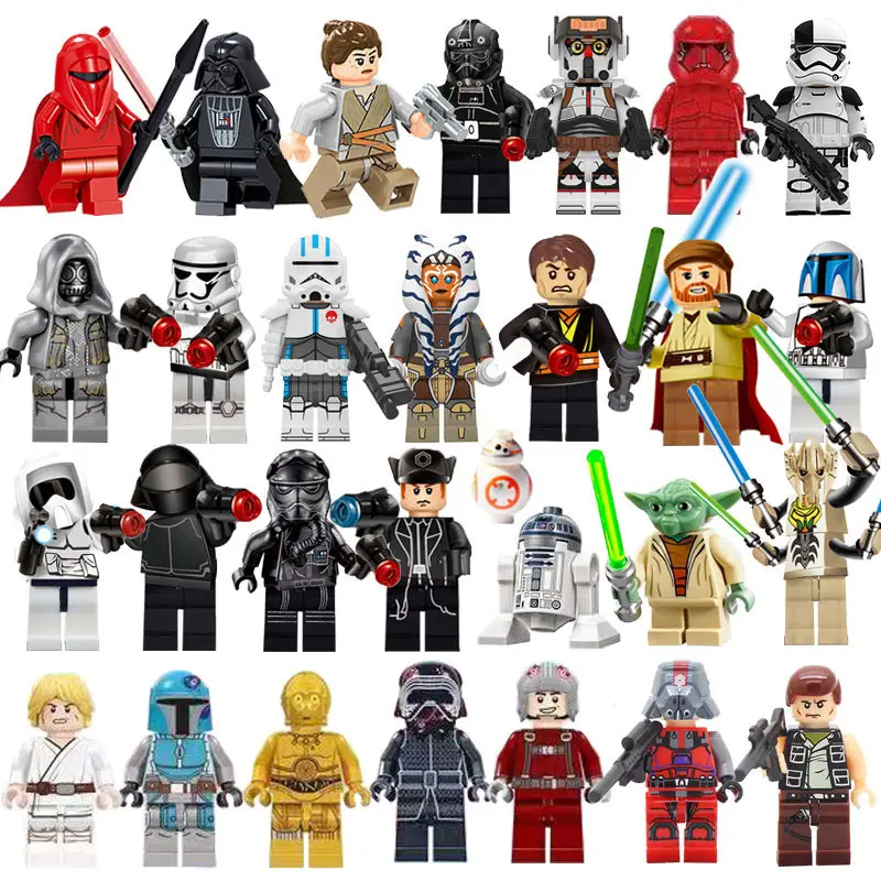 41styles Starwars Characters Mini Action Figure the Mandalorian Baby yoda darth vader Compatible Building Block toys for kids