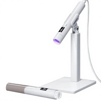 Support de lampe à ongles portable 6W à tête plate, rotatif à 360 degrés, multifonction, pour pose d'ongles et capsules, pour usage transfrontalier