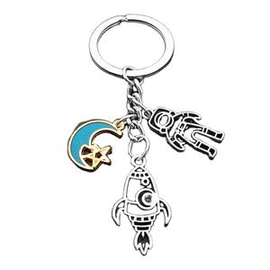 Échappez de la <span class=keywords><strong>Terre</strong></span> ! Porte-clés en métal mignon en forme de soucoupe volante, d'astronaute, de fusée, de planète, d'homme spatial, d'univers, d'étoiles, pour les amateurs d'astrophysique - Product Image 3