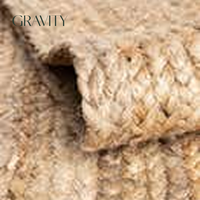 Tapis carré en jute tissé à la main, écologique, durable, naturel, élégant, moderne, populaire 2026, 5,1x5,1 pour salon intérieur