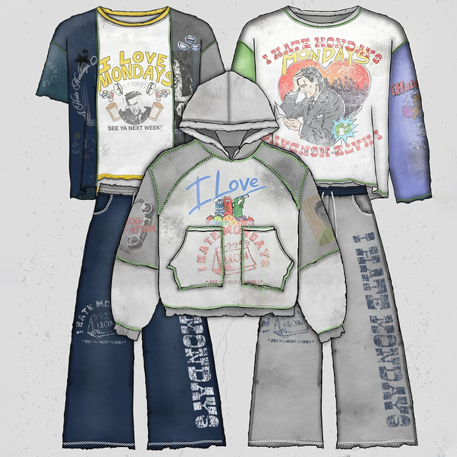 Clothing Manufacturers Custom Cotton Color Block Graphic Acid Wash Distressed Hoodie t Shirts Sweatpants Unisex Men