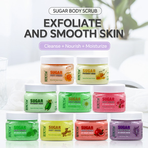 Exfoliante Corporal de Marca Privada, Cuidado de la Piel, Orgánico, con Manteca de Karité y Fresa, Hidratante, Exfoliante <span class=keywords><strong>Natural</strong></span> de Azúcar, Blanqueador - Product Image 3