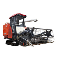 Moissonneuse-batteuse automotrice à alimentation complète, moteur diesel turbo 4 cylindres, haute productivité, faible perte de grain, pour la récolte du riz et du blé
