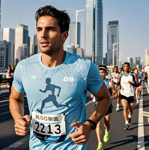 T-shirts graphiques avec logo personnalisé pour événement, course à pied, marathon, sport, chemises en maille à impression complète, t-shirts en polyester à sublimation - Product Image 2