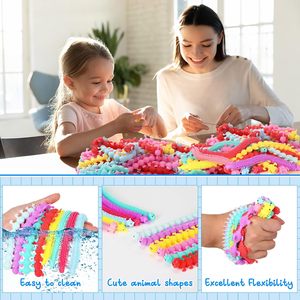 Khủng Long cảm giác mì dây Thần Tài đồ chơi co giãn kết cấu nhựa chuỗi cho trẻ em người lớn căng thẳng cứu trợ thả stuffers - Product Image 3