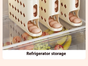 Hộp đựng trứng đa năng, có ngăn kéo, dùng cho tủ lạnh, chất liệu thực phẩm, thiết kế đặc biệt, tiện dụng cho nhà bếp - Product Image 5