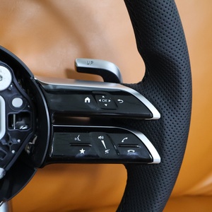 Volante de Cuero Personalizado para <span class=keywords><strong>Mercedes</strong></span> Benz W213 W203 W222 W176 X164 GLC X253 X166 X253 A35 A45 - Product Image 5