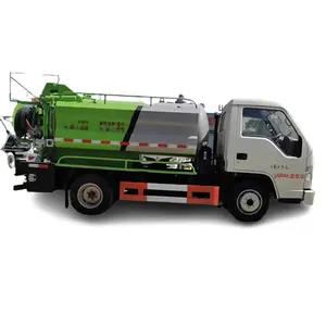 foton forland mini suction 4x2 3cubic meters flushing Trucks Hot Sales Fecal suction truck vacuum suction-type tumbrel tanker