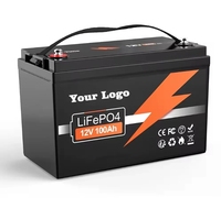 Baterai Lithium Ion prismatis 12V 300ah, perlindungan BMS IP65 dapat komunikasi garansi 5 tahun untuk rumah RV angin surya