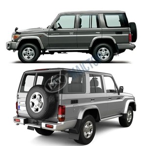 Modèles noirs à quatre portes moulure de passage de roue de garde-boue de sourcils de roue pour Land Cruiser FJ76 LC76 - Product Image 4